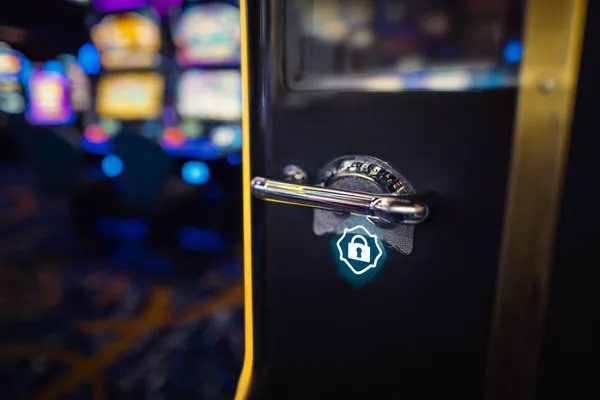 A glamorous woman holding casino chips in a neon-lit environment, representing the premium online casino atmosphere of JLWAFA88.